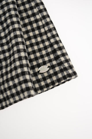 ruffled Check Dress