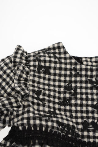 ruffled Check Dress