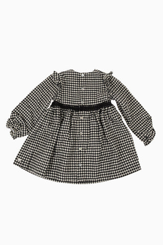 ruffled Check Dress