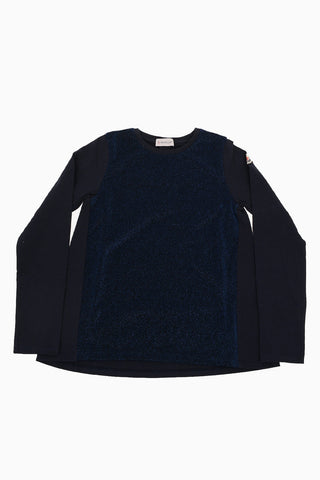T-shirt Glitter Manica Lunga