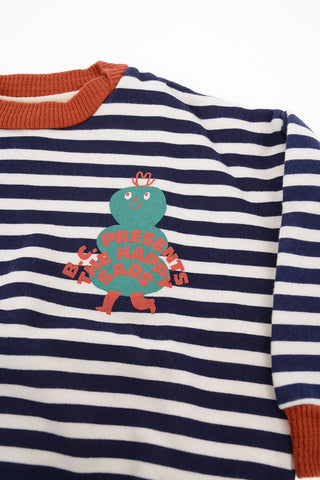 Striped Crew-Neck Sweater