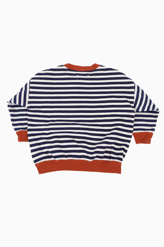 Striped Crew-Neck Sweater