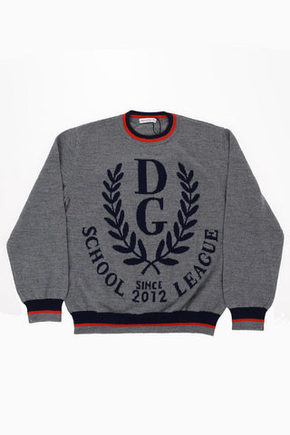 Embroidered Crew-Neck Sweater