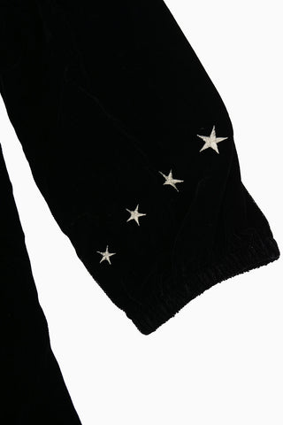 Embroidered Velvet GEORGINA Dress