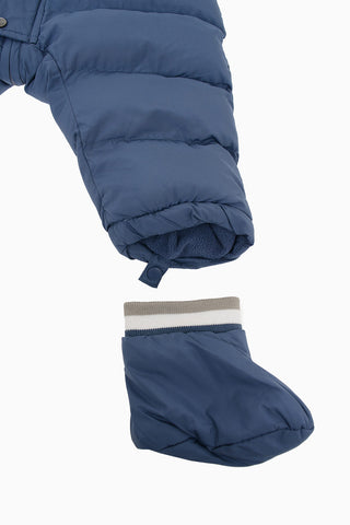 Real Fur Puffer Romper Suit