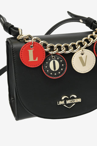 LOVE Faux Leather LOVELY CHARMS Shoulder Bag