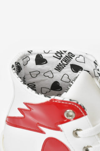 LOVE Sneakers Alte in Ecopelle