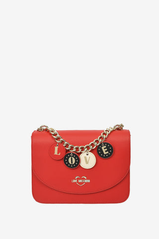 LOVE Faux Leather LOVELY CHARMS Shoulder Bag
