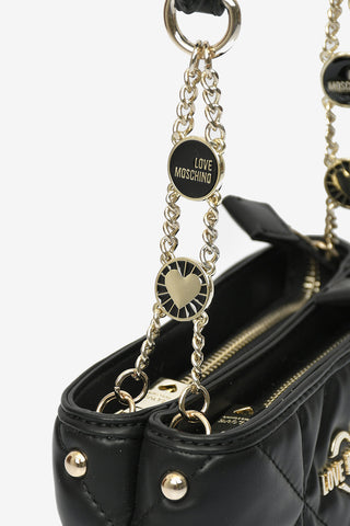 LOVE Faux Quilted Leather JEWEL Bag