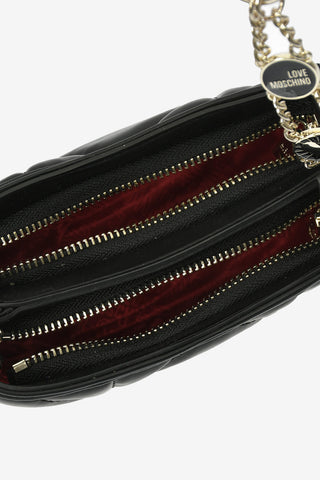LOVE Faux Quilted Leather JEWEL Bag
