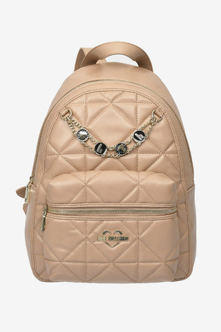 LOVE Faux Quilted Leather JEWEL Backpack