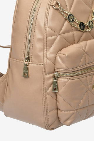 LOVE Faux Quilted Leather JEWEL Backpack