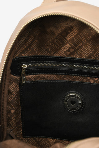 LOVE Faux Quilted Leather JEWEL Backpack