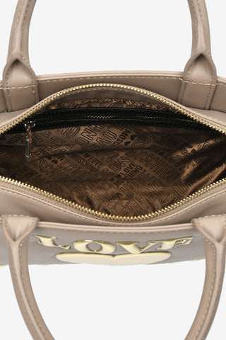 LOVE Faux Leather PADDED SHINY HEART Bag
