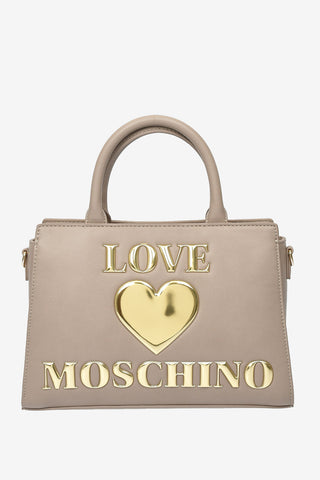 LOVE Faux Leather PADDED SHINY HEART Bag