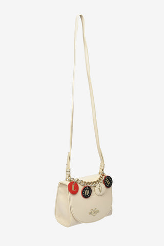 LOVE Faux Leather LOVELY CHARMS Shoulder Bag