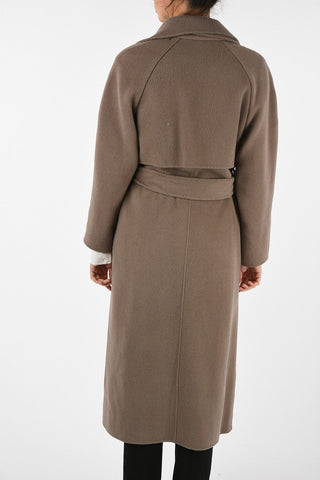 Open Front Coat With Belt