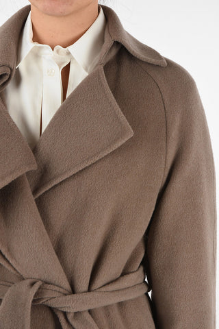 Open Front Coat With Belt
