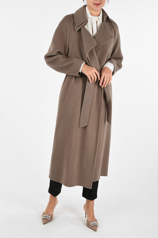 Open Front Coat With Belt