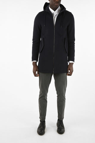 Padded Hooded Outerwear With Zip Closure 