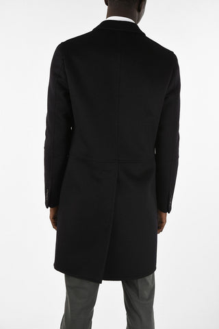 Virgin Wool and Angora wool single Breasted Coat