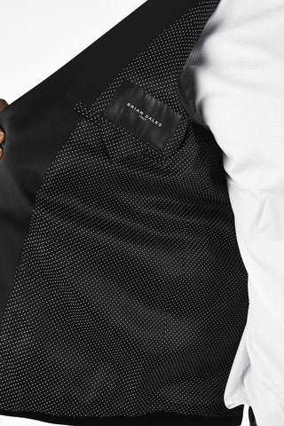 Velvet Double-Breasted Blazer