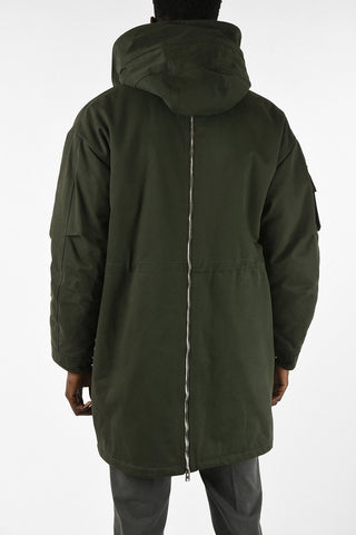 Deconstructed Parka With Drawstring