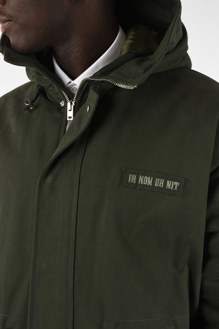 Deconstructed Parka With Drawstring