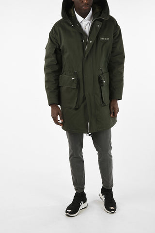 Deconstructed Parka With Drawstring