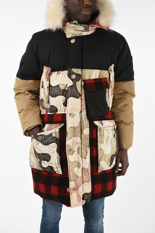 Camouflage Multi-Pocket Padded Parka