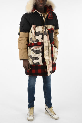 Camouflage Multi-Pocket Padded Parka