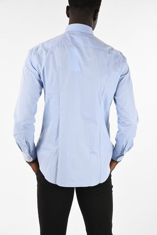 camicia Stampata Collo Francese