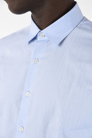 camicia Stampata Collo Francese