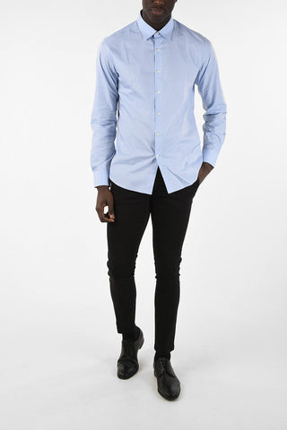 camicia Stampata Collo Francese
