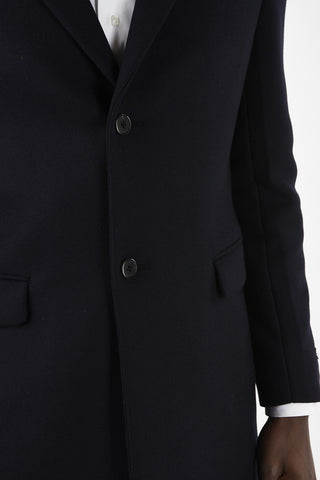 Two Button Coat With Flap Pocket 
