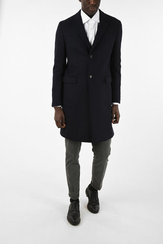 Two Button Coat With Flap Pocket 