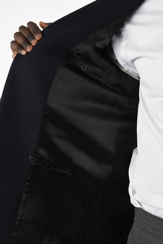 Two Button Coat With Flap Pocket 