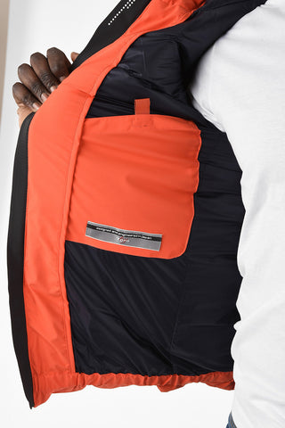 Hooded Down Jacket With Zip Closure
