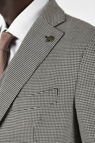Houndstooth Wool 2 Button VENEZIA  3 piece Suit