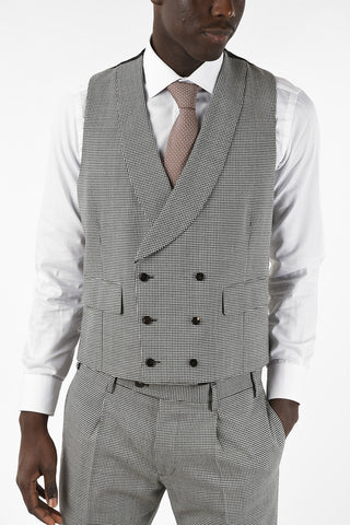 Houndstooth Wool 2 Button VENEZIA  3 piece Suit