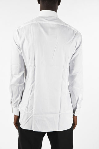 camicia pin point collo francese