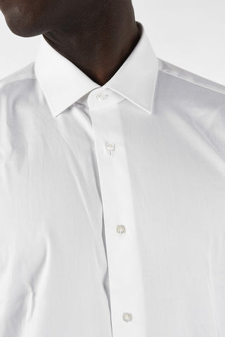 camicia pin point collo francese