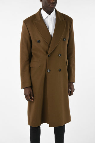 Virgin Wool Double Breasted MUD Coat 