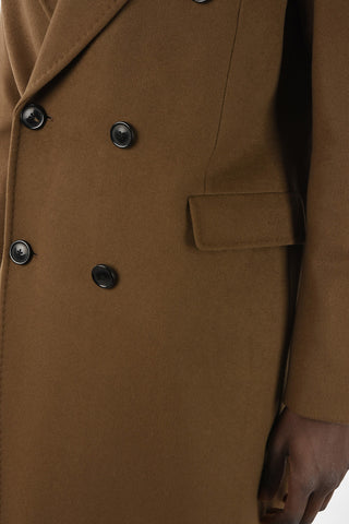 Virgin Wool Double Breasted MUD Coat 