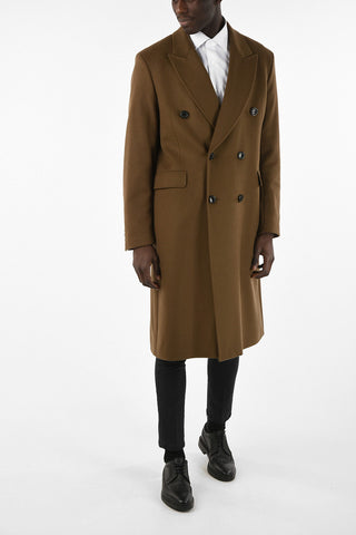 Virgin Wool Double Breasted MUD Coat 