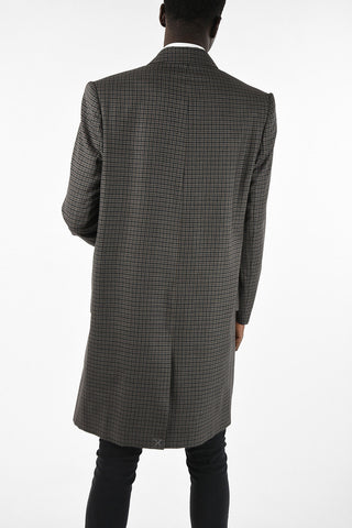 Cappotto Tartan Con Revers a Lancia 