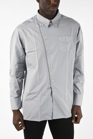 Asymmetrical Zip Closure Shirt