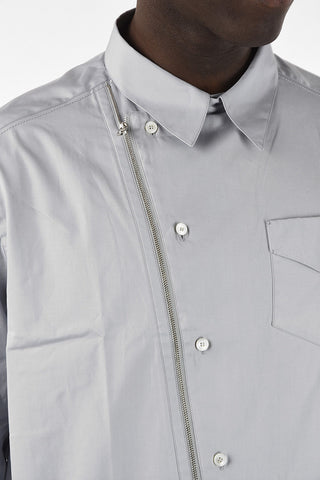Asymmetrical Zip Closure Shirt