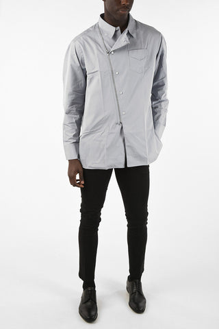 Asymmetrical Zip Closure Shirt
