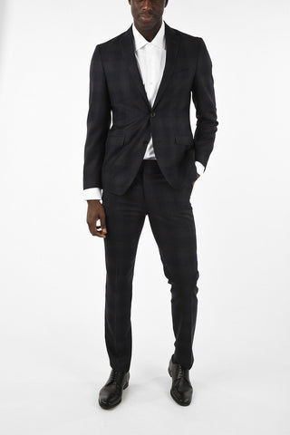 Wool Two Button Suit With Flap PocketS